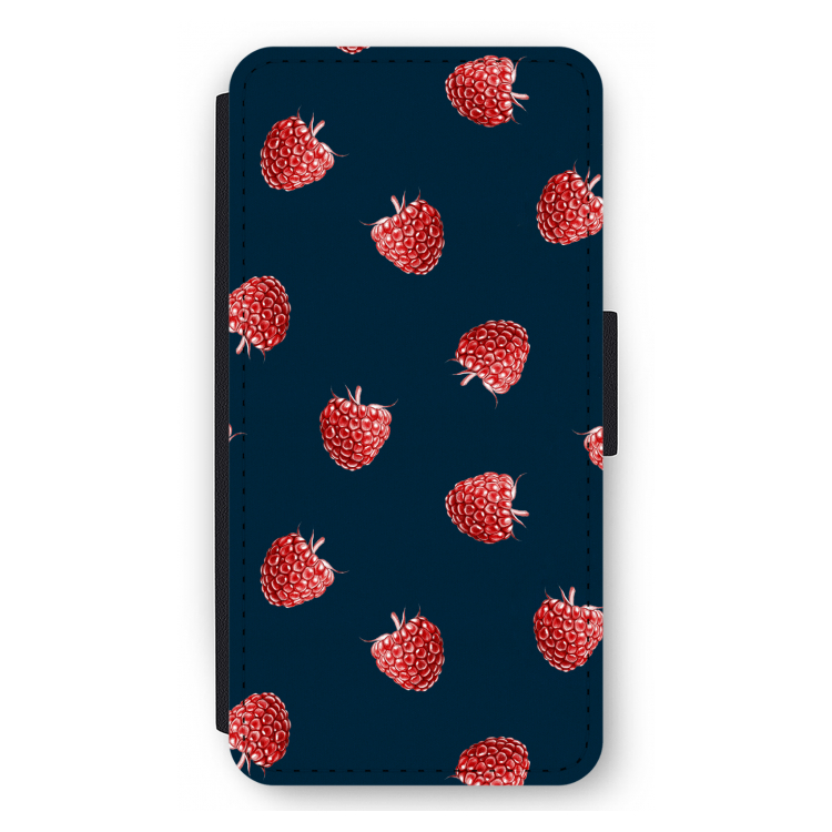 Framboosjes: iPhone 12 Pro Max Flip Hoesje