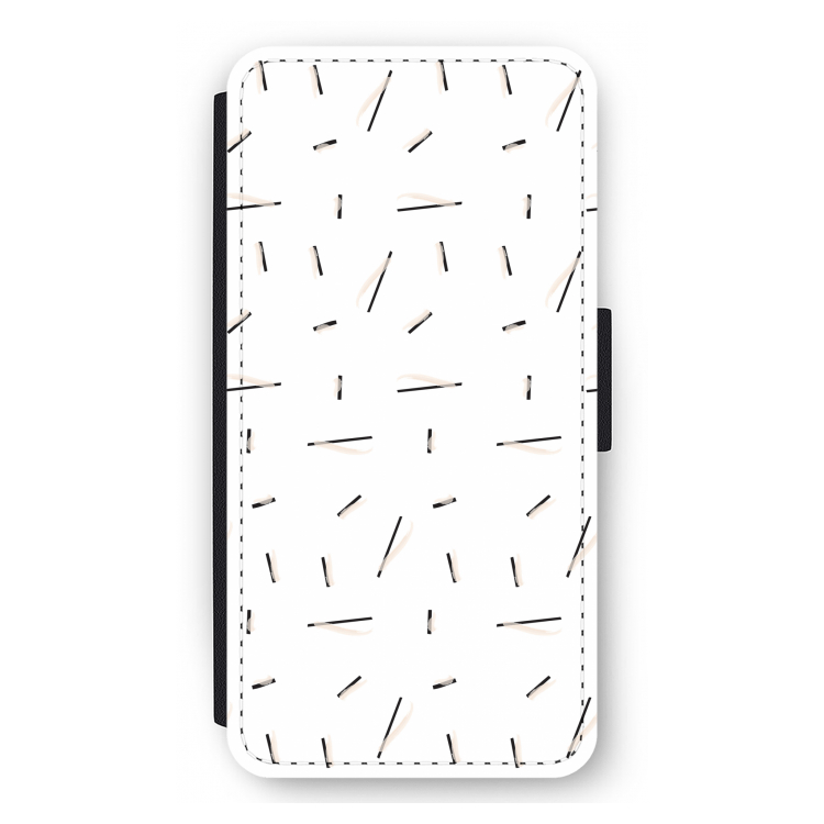 Hipster stripes: iPhone 12 Pro Max Flip Hoesje