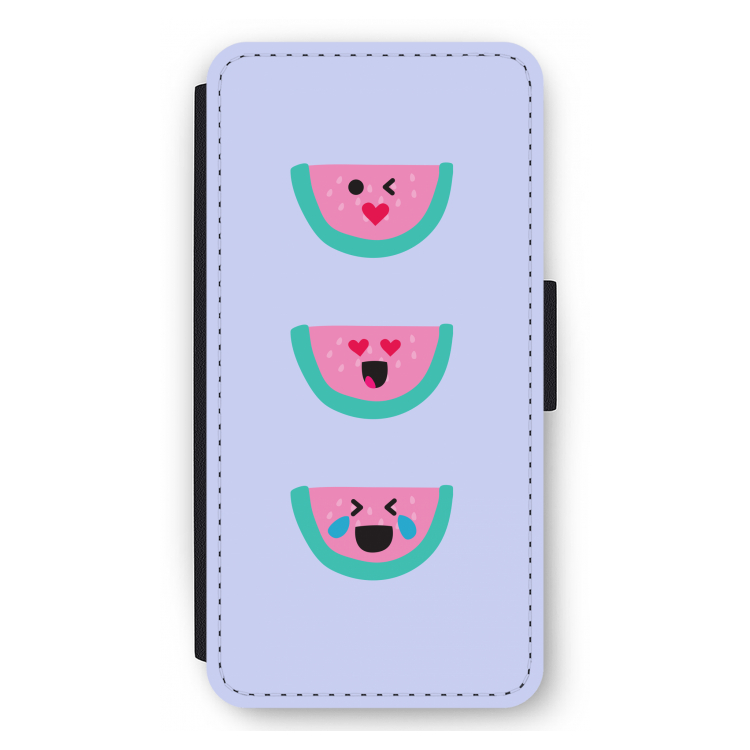 Smiley watermeloen: iPhone 12 Pro Max Flip Hoesje