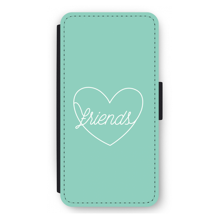 Friends heart pastel: iPhone 12 Pro Max Flip Hoesje
