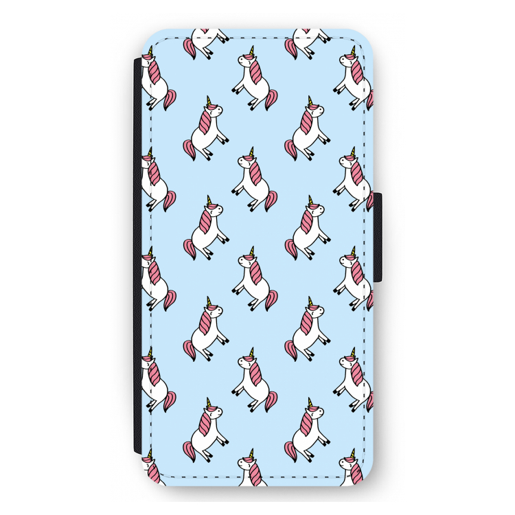 Eenhoorns overal: iPhone 12 Pro Max Flip Hoesje