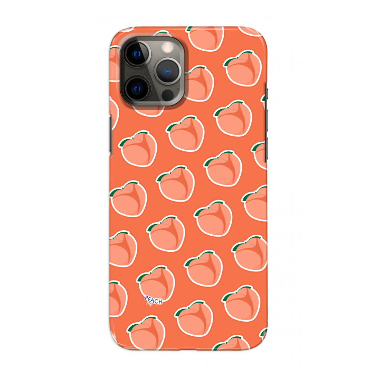 Just peachy: Volledig geprint iPhone 12 Pro Max Hoesje