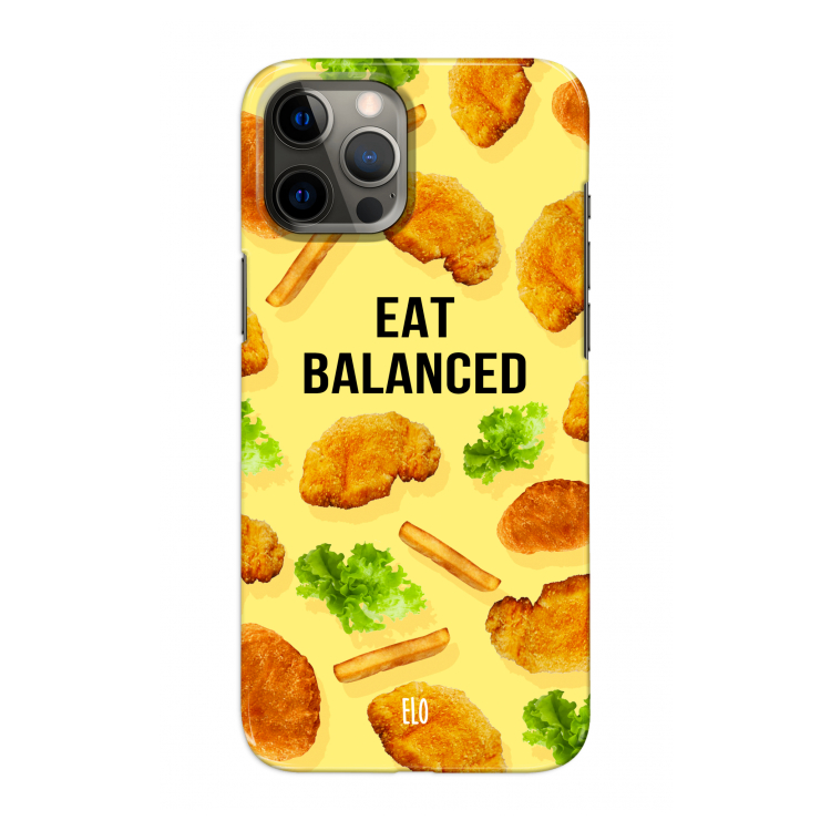 Eat Balanced: Volledig geprint iPhone 12 Pro Max Hoesje