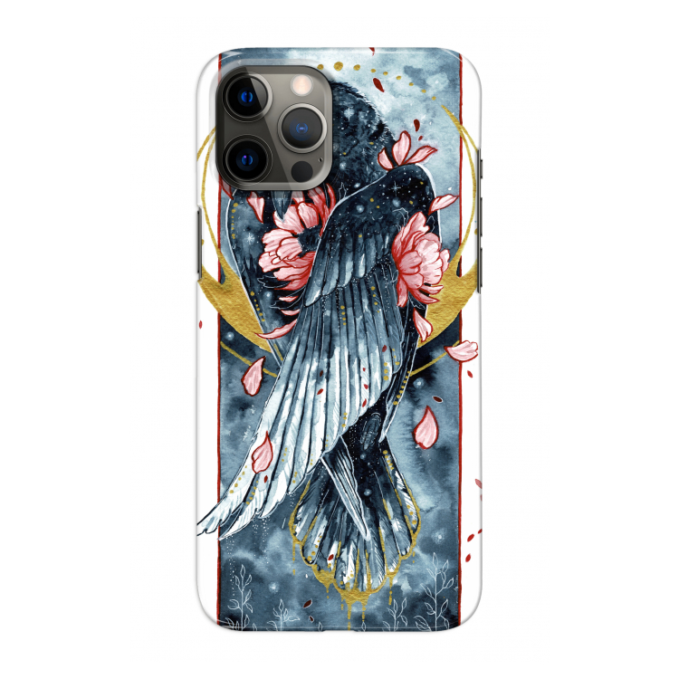 Golden Raven: Volledig geprint iPhone 12 Pro Max Hoesje