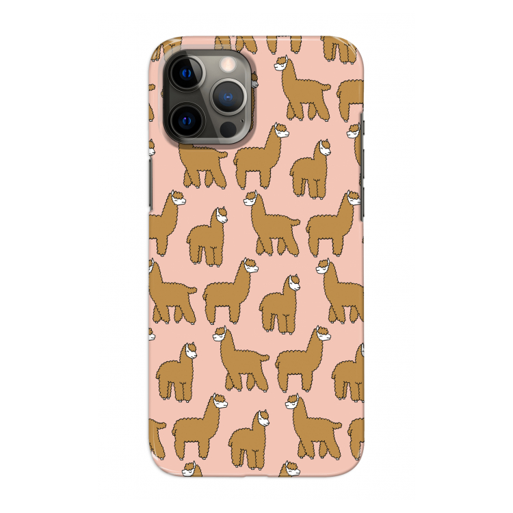Alpacas: Volledig geprint iPhone 12 Pro Max Hoesje