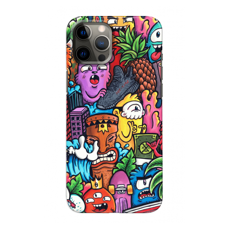 Vexx Mixtape: Volledig geprint iPhone 12 Pro Max Hoesje