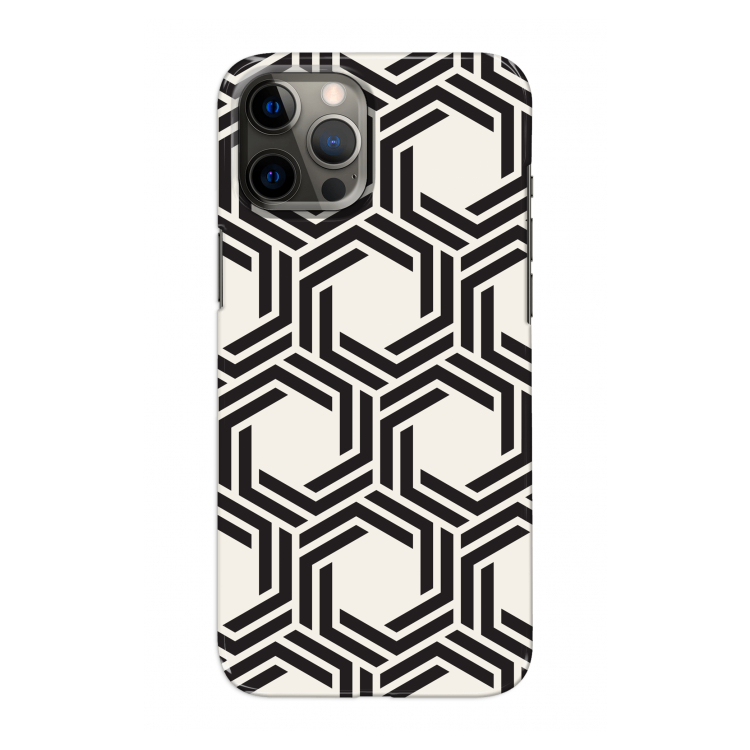 Geometrisch patroon: Volledig geprint iPhone 12 Pro Max Hoesje