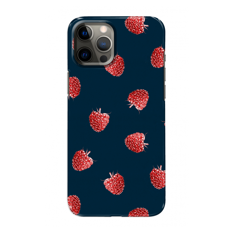 Framboosjes: Volledig geprint iPhone 12 Pro Max Hoesje