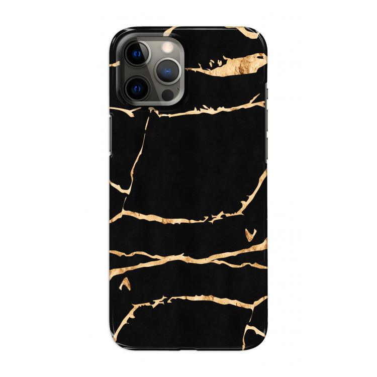 Gouden marmer: Volledig geprint iPhone 12 Pro Max Hoesje