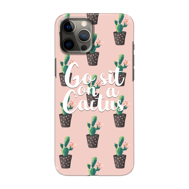 Cactus quote: Volledig geprint iPhone 12 Pro Max Hoesje