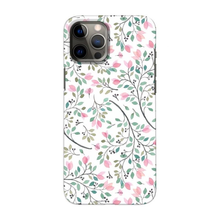 Sierlijke bloemen: Volledig geprint iPhone 12 Pro Max Hoesje