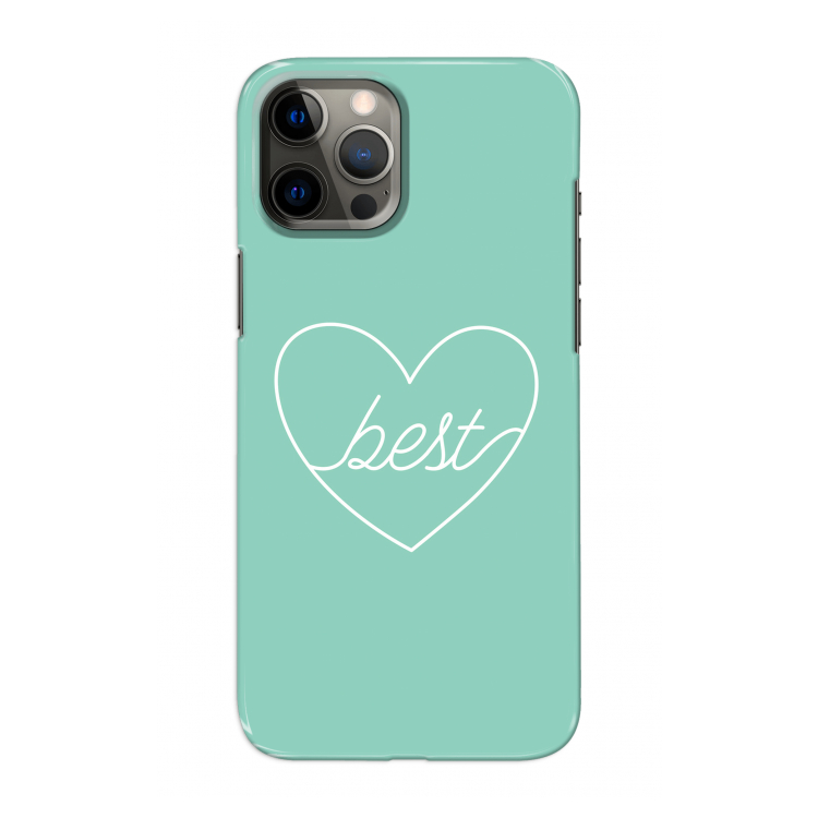 Best heart pastel: Volledig geprint iPhone 12 Pro Max Hoesje