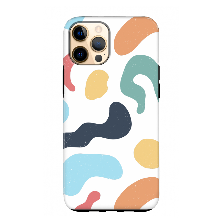 Memphis Shapes Blue: iPhone 12 Pro Max Tough Case