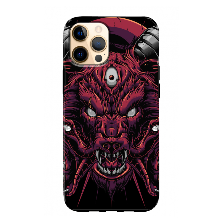 Hell Hound and Serpents: iPhone 12 Pro Max Tough Case