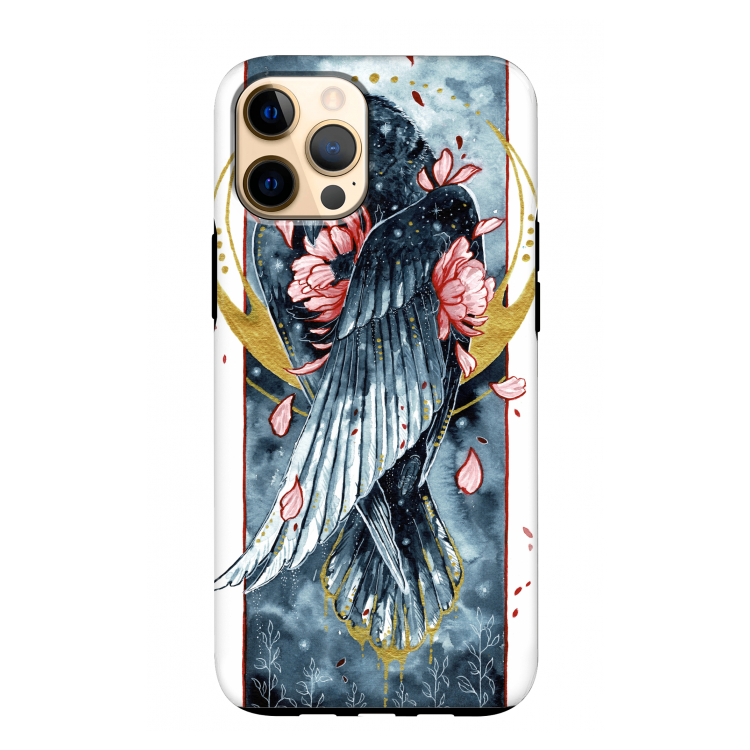 Golden Raven: iPhone 12 Pro Max Tough Case