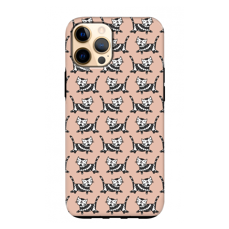 Zwarte poes: iPhone 12 Pro Max Tough Case
