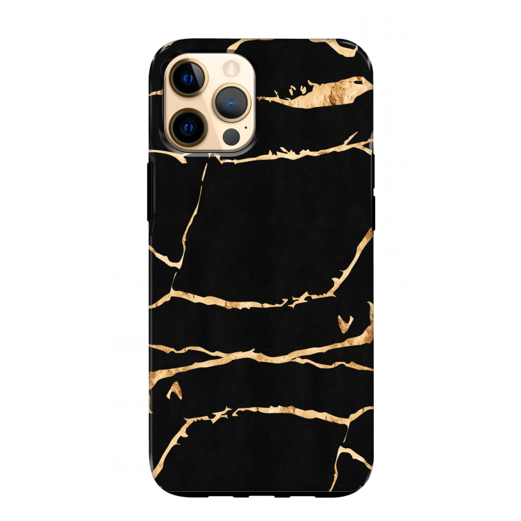 Gouden marmer: iPhone 12 Pro Max Tough Case