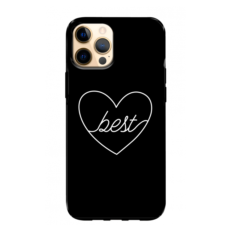 Best heart black: iPhone 12 Pro Max Tough Case