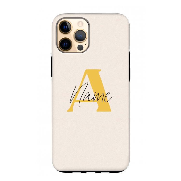Amber Script: iPhone 12 Pro Max Tough Case