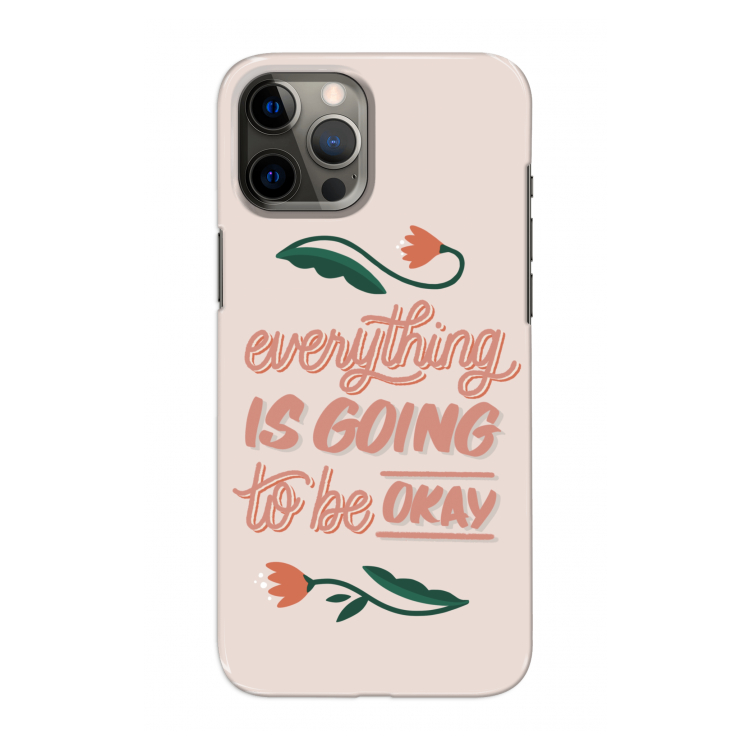 Optimistic flower girl: Volledig geprint iPhone 12 Pro Max Hoesje