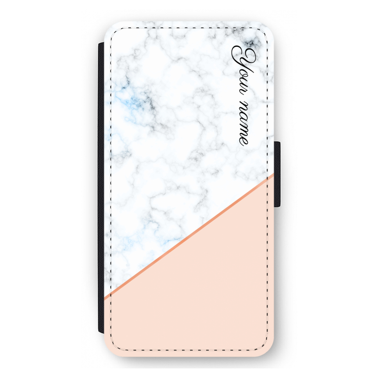 Marmer in stijl: iPhone 12 Pro Max Flip Hoesje