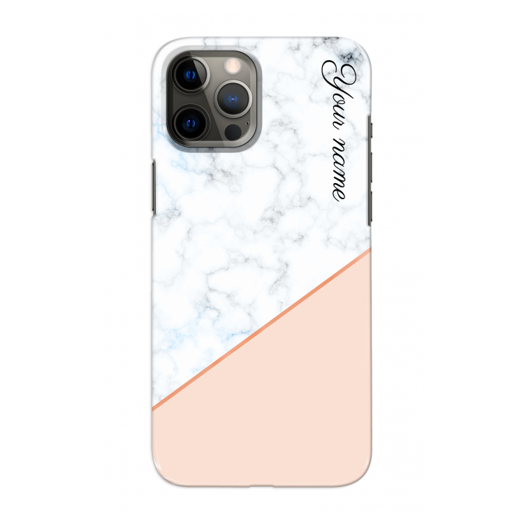 Marmer in stijl: Volledig geprint iPhone 12 Pro Max Hoesje