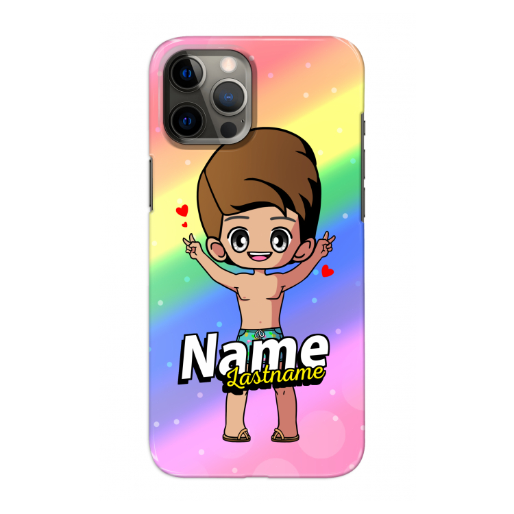 Chibi Maker man: Volledig geprint iPhone 12 Pro Max Hoesje