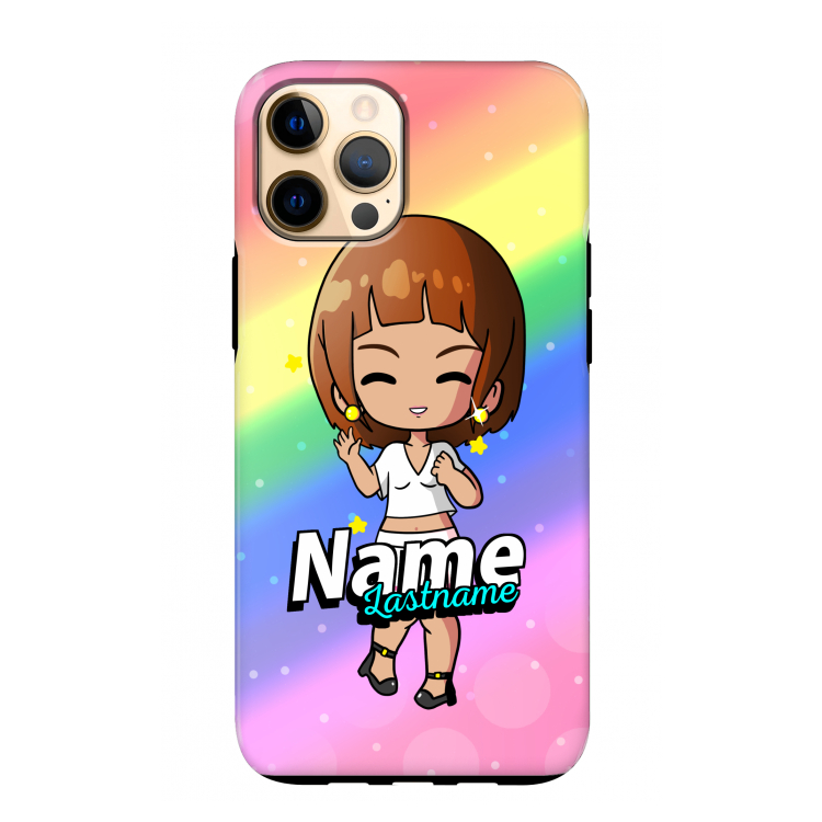Chibi Maker vrouw: iPhone 12 Pro Max Tough Case