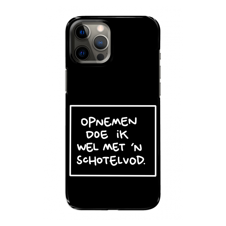 Schotelvod: Volledig geprint iPhone 12 Pro Max Hoesje