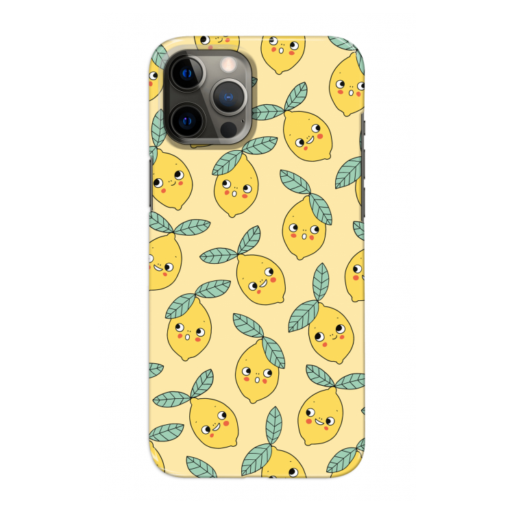 Citroenen: Volledig geprint iPhone 12 Pro Max Hoesje