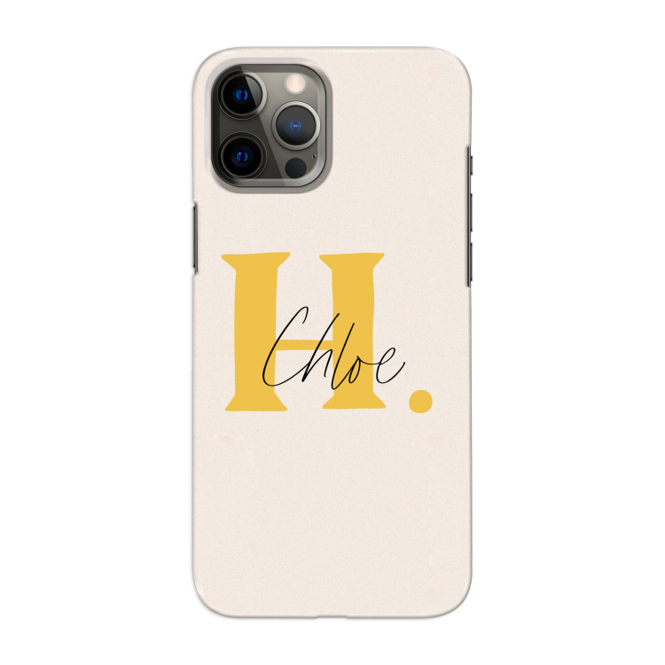 Amber Script: Volledig geprint iPhone 12 Pro Max Hoesje
