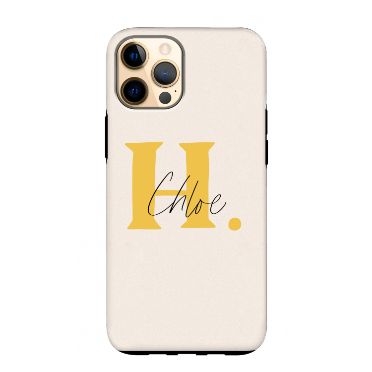 Amber Script: iPhone 12 Pro Max Tough Case