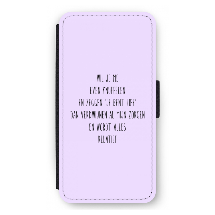 Relatief: iPhone 12 Pro Max Flip Hoesje