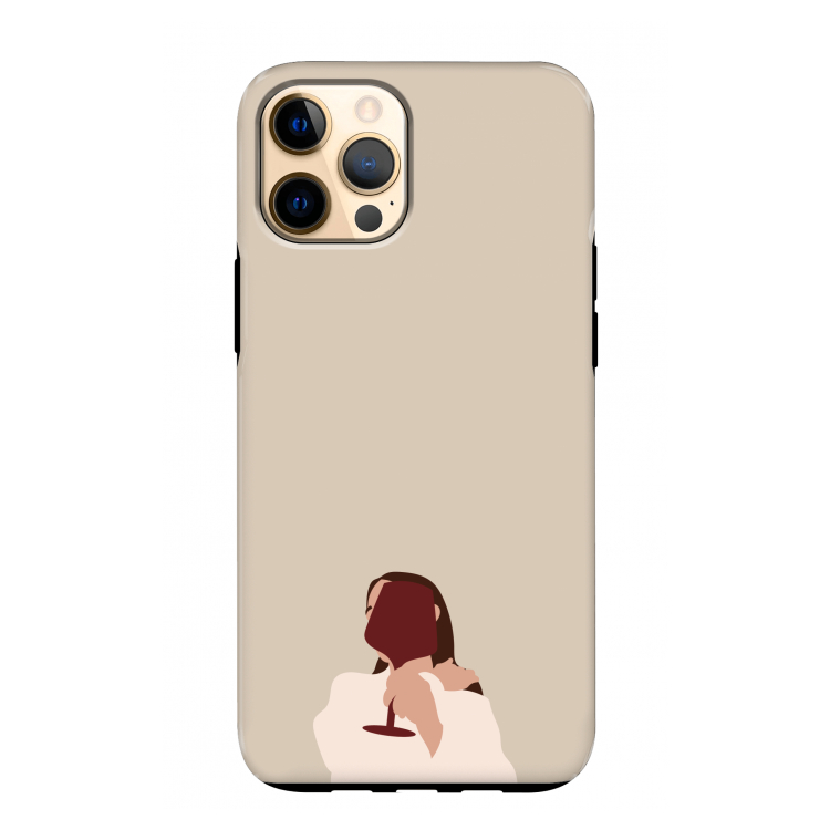 I drink wine: iPhone 12 Pro Max Tough Case