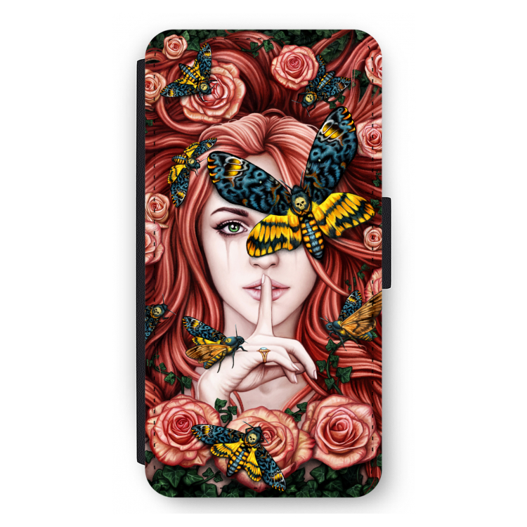 Lady Moth: iPhone 12 Pro Max Flip Hoesje