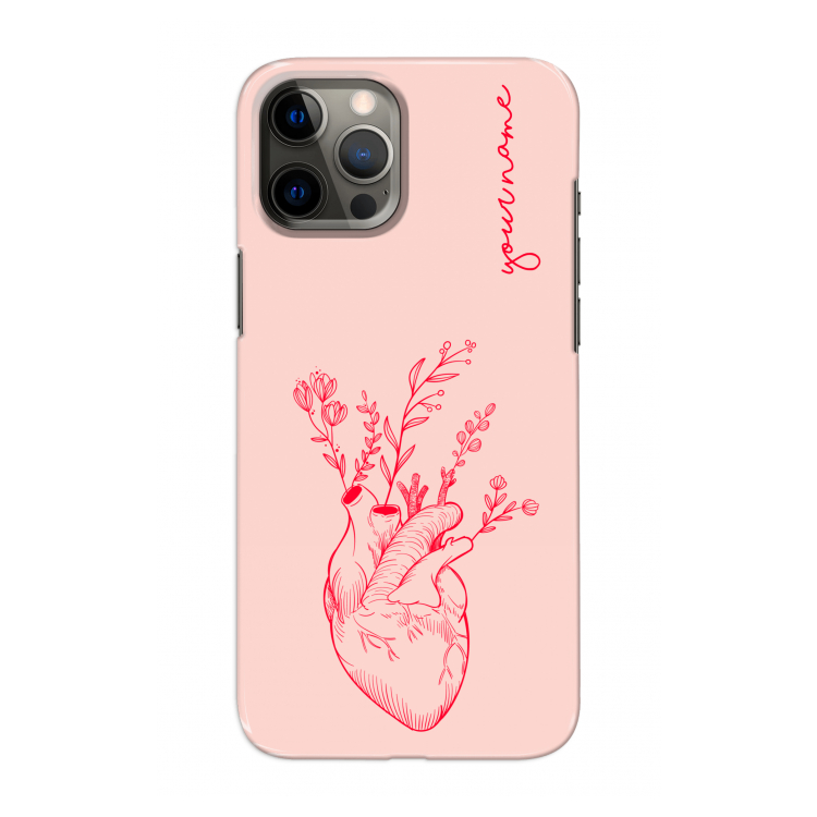 Blooming Heart: Volledig geprint iPhone 12 Pro Max Hoesje