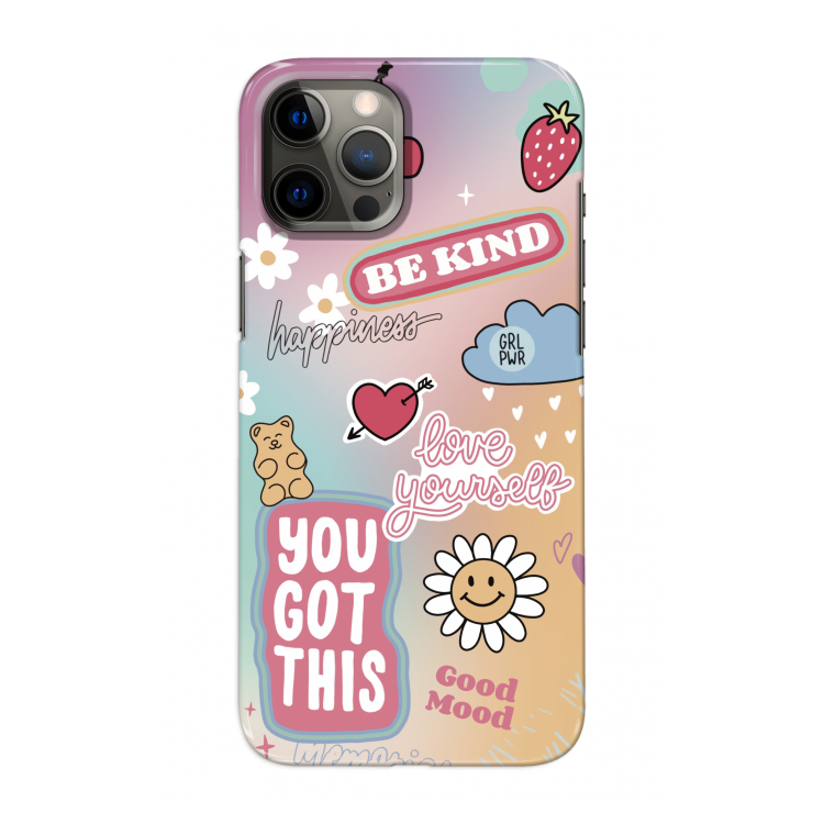 Positivity: Volledig geprint iPhone 12 Pro Max Hoesje