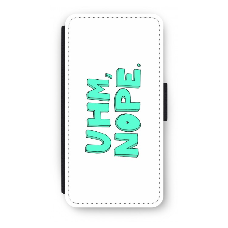 UHM, NOPE.: iPhone 7 Plus Flip Hoesje