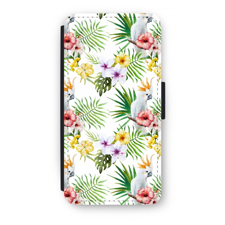 Gele kuif: iPhone 7 Plus Flip Hoesje