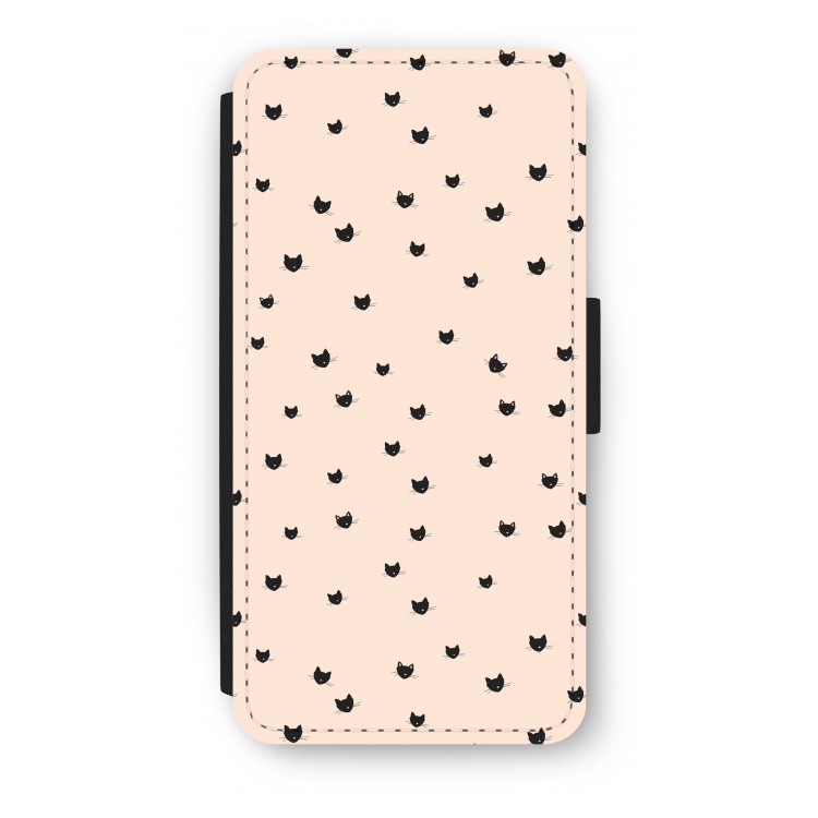 Kleine kattenkopjes: iPhone 7 Plus Flip Hoesje