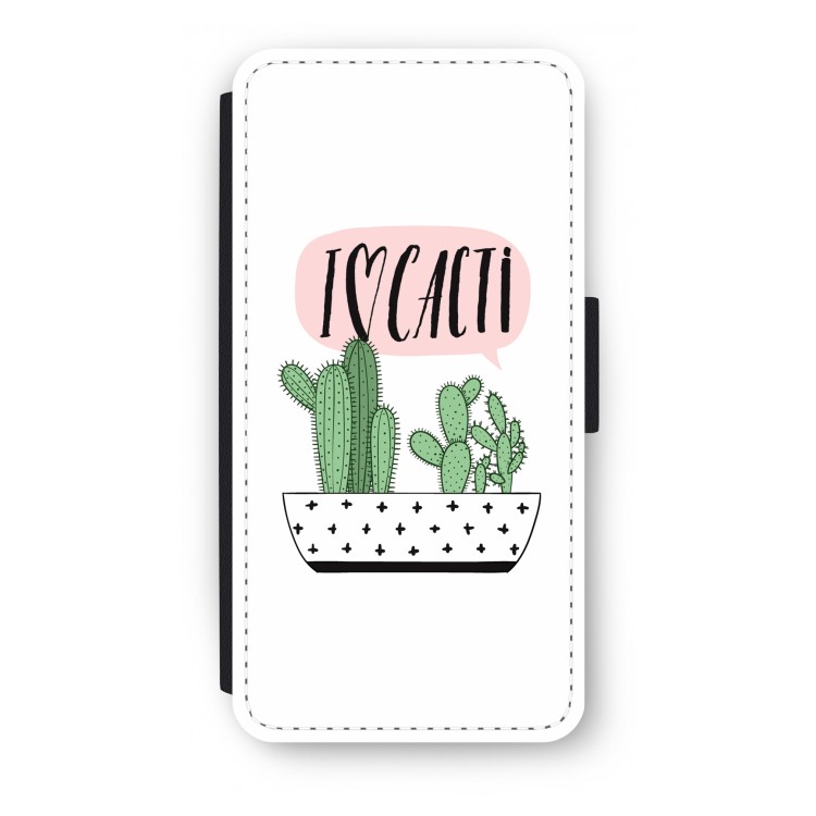 I love cacti: iPhone 7 Plus Flip Hoesje