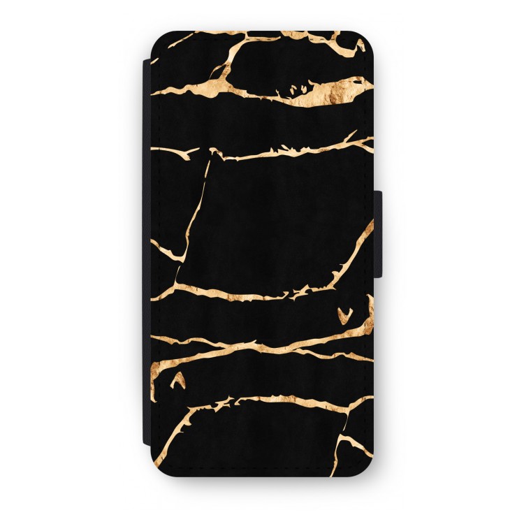 Gouden marmer: iPhone 7 Flip Hoesje