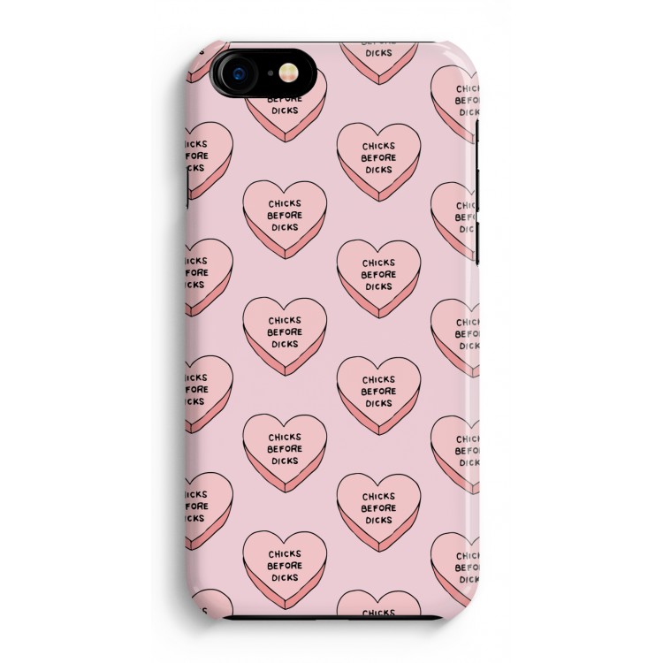 Chicks before dicks: Volledig Geprint iPhone 7 Hoesje