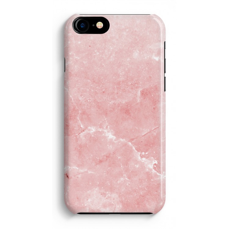 Roze marmer: Volledig Geprint iPhone 7 Hoesje