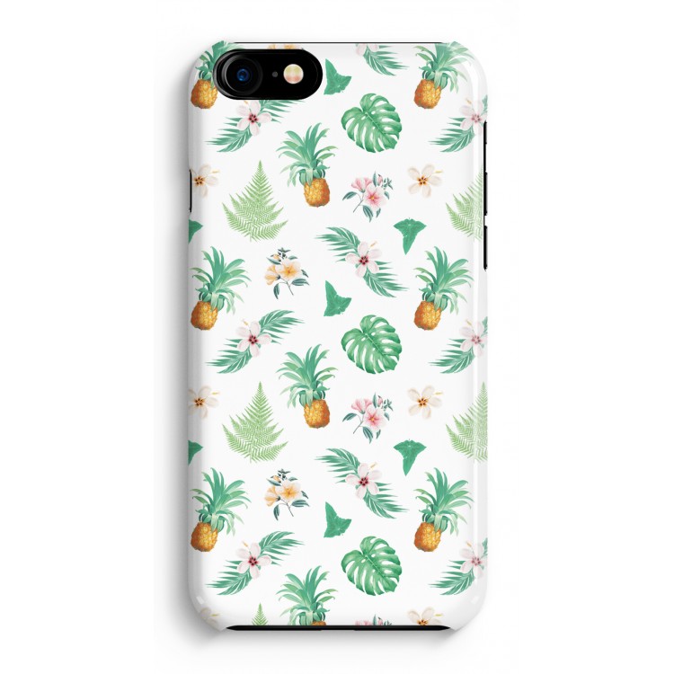 Ananas bladeren: Volledig Geprint iPhone 7 Hoesje