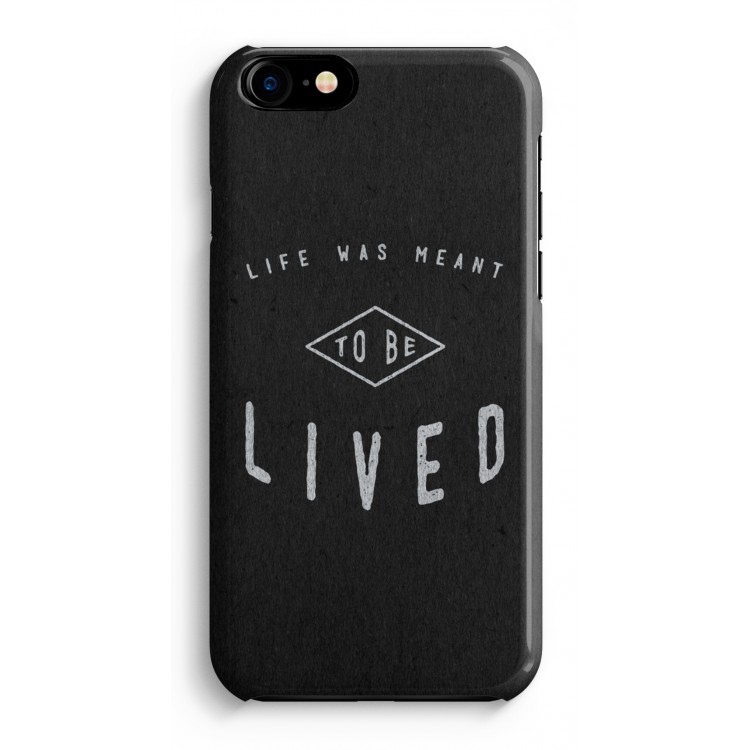 To be lived: Volledig Geprint iPhone 7 Hoesje