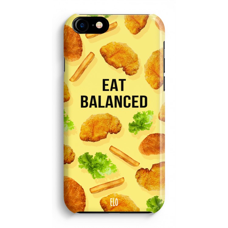 Eat Balanced: Volledig Geprint iPhone 7 Hoesje