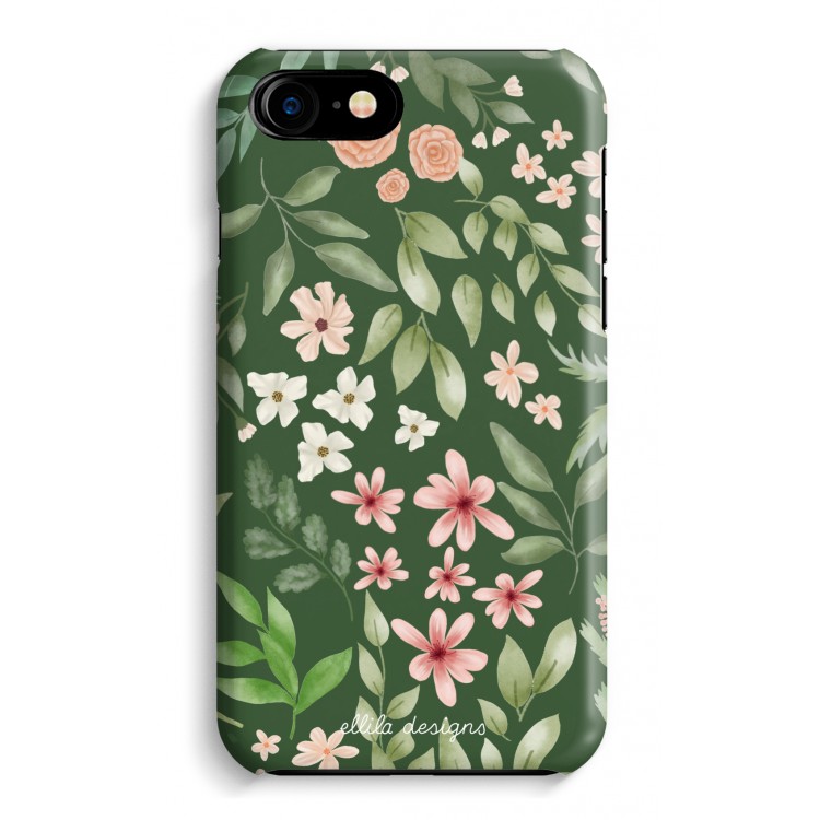 CaseCompany Botanical green sweet flower heaven: Volledig Geprint iPhone 7 Hoesje