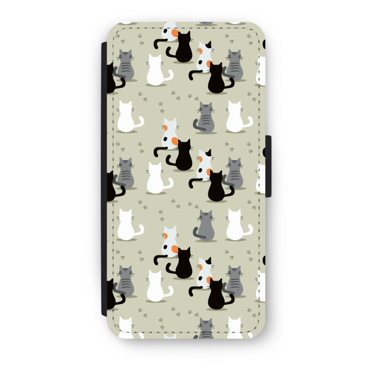 Katten: iPhone 7 Flip Hoesje