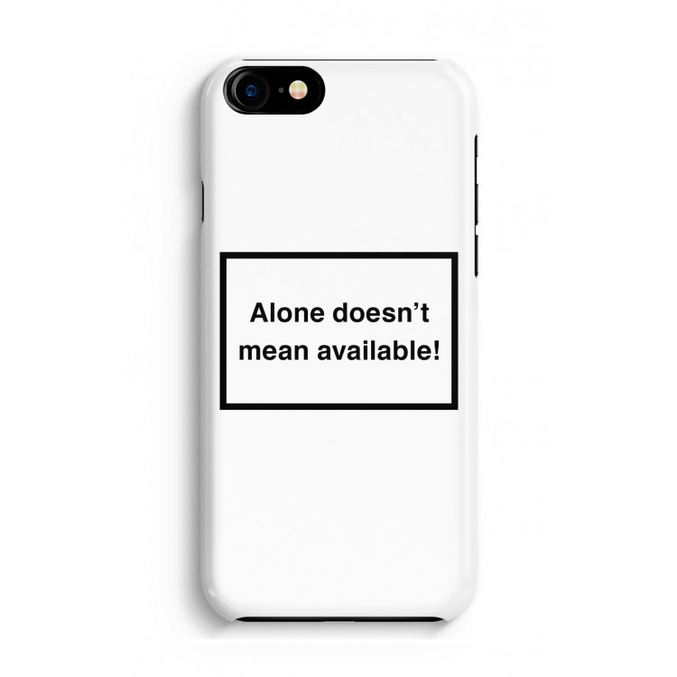 Alone: Volledig Geprint iPhone 7 Hoesje